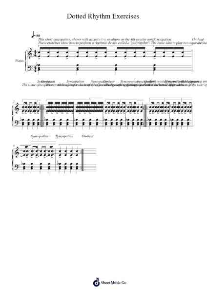 Dotted Rhythm Exercises Sheet Music by undefined-Arr.Hamclaire