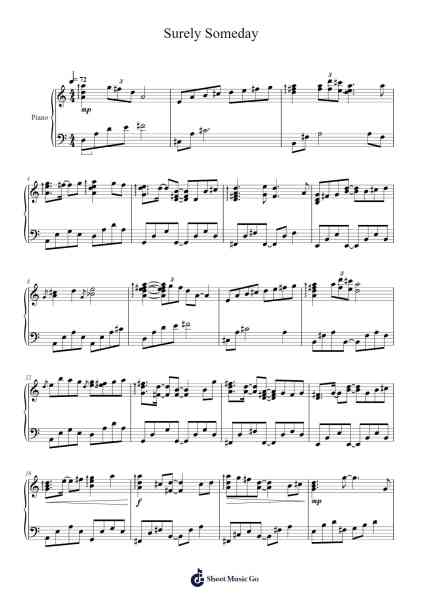 Surely Someday Sheet Music by Kenichiro Oishi-Arr.Ligreen