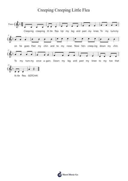 Creeping Creeping Little Flea Sheet Music by hustinapananampalataya-Arr.Bairddict Sasback