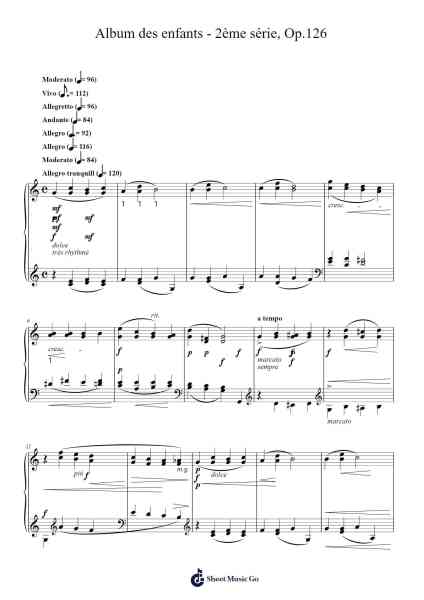 Album des enfants - 2ème série, Op. 126 Sheet Music by Cécile Chaminade-Arr.Leomos