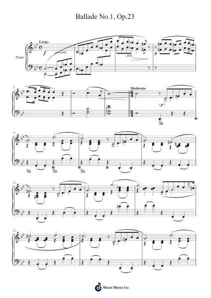 Ballade No. 1 in G Minor, Op. 23 Sheet Music by Frédéric Chopin-Arr.Dulshall