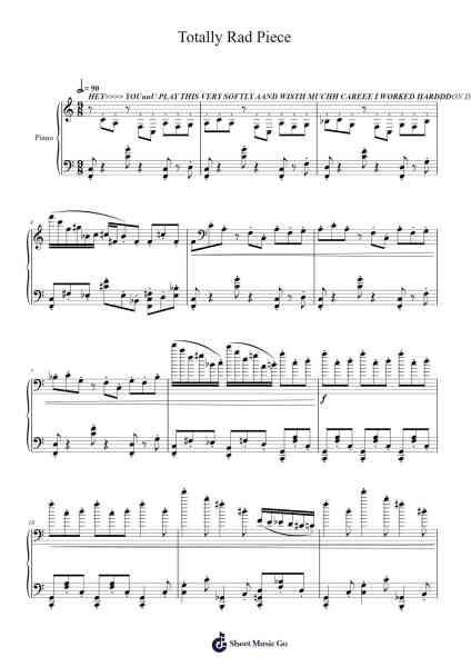 Totally Rad Piece Sheet Music by Michael Nicht-Arr.Temchell Thompro
