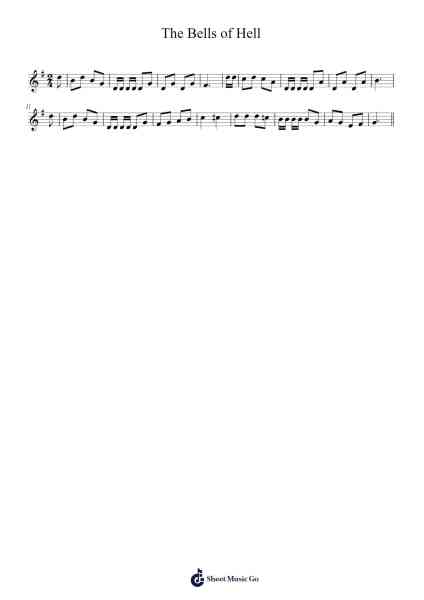 The Bells of Hell โน้ตเพลงโดย CeticBasketball-Arr.Huttwer Sampland