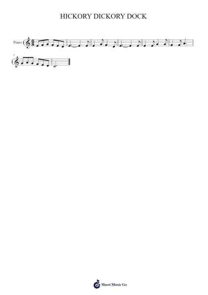 Hickory Dickory Dock Sheet Music by Traditional-Arr.Canzel