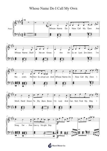 Whose Name Do I Call My Own Sheet Music by Austin Krantz-Arr.Gaelroy