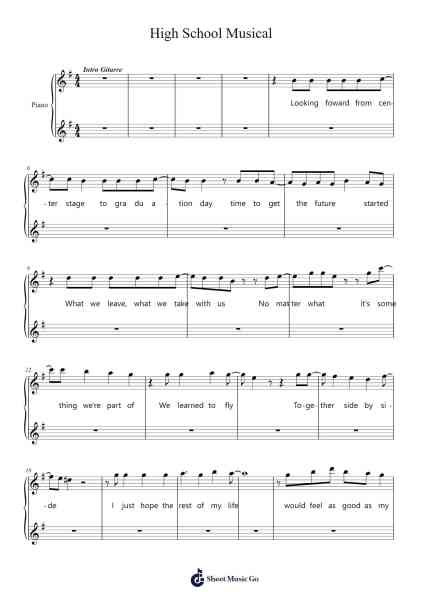 High School Musical Sheet Music by Misc Soundtrack-Arr.Dawny