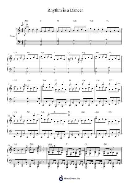 Rhythm is a Dancer Sheet Music by Snap-Arr.Housebuck Boylejones