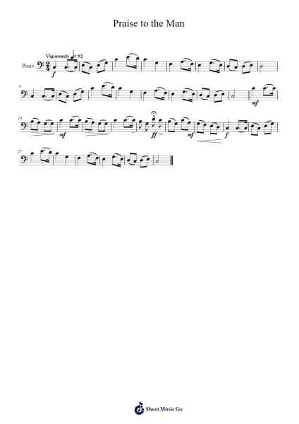 Praise to the Man Sheet Music by W.W. Phelps-Arr.Inmark Ausbrooke
