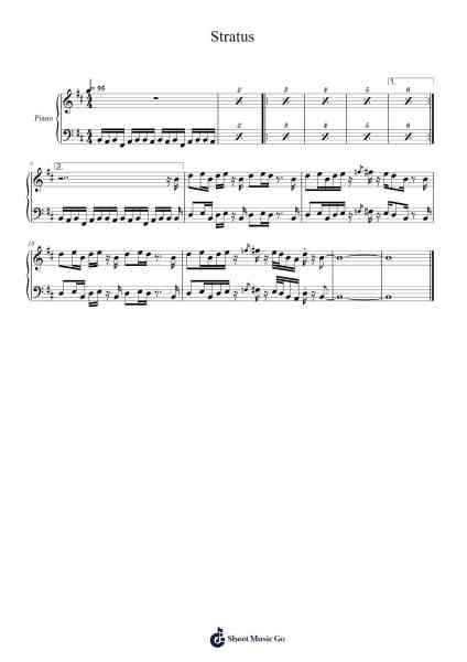 Stratus Sheet Music by Billy Cobham-Arr.Guntrine