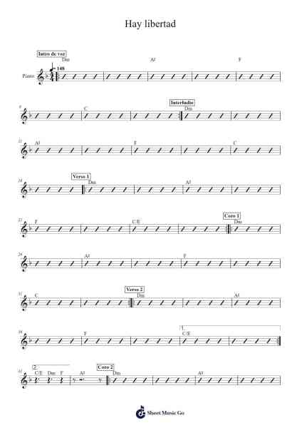 Hay libertad Sheet Music by Art Aguilera-Arr.Saslaide Wattvic