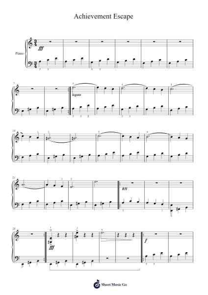 Achievement Escape - Roblox "Doors" Finale Chapter Song Sheet Music by Ralphleign Vihall-Arr.Wheatlin Ranpkins