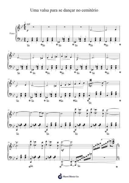 Uma valsa para se dançar no cemitério Sheet Music by Larlie-Arr.Melra Consmer