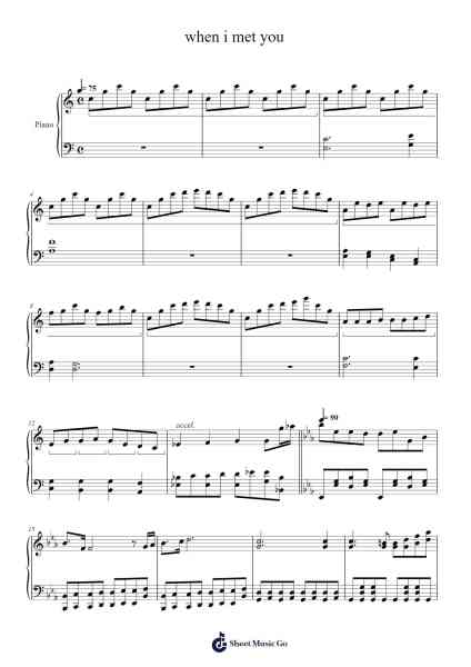 When I Met You Sheet Music by Hoydn-Arr.Cotnuel Windsia