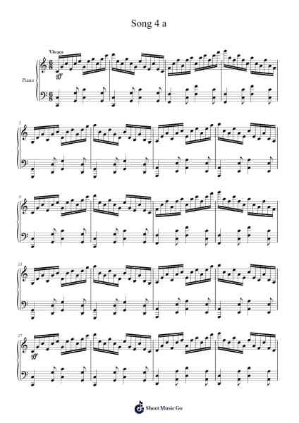Song 4 a Sheet Music by mhshmusic-Arr.Larlice Hewphil