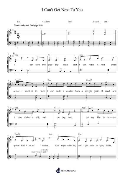 I Can't Get Next To You Sheet Music by Al Green/The Temptations-Arr.Subill