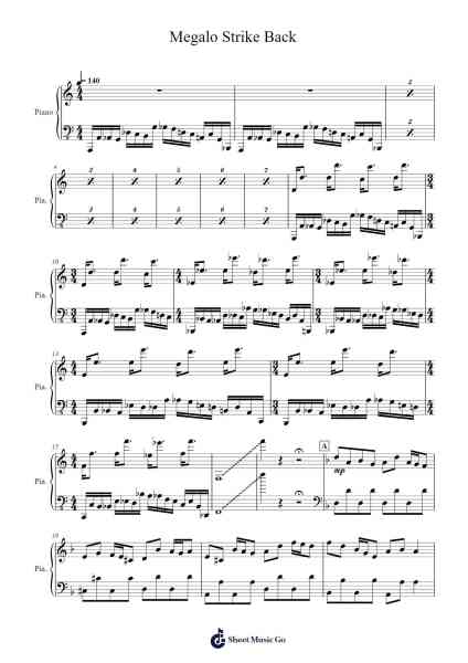 Megalo Strike Back Sheet Music by -Arr.Vioyves Garbess