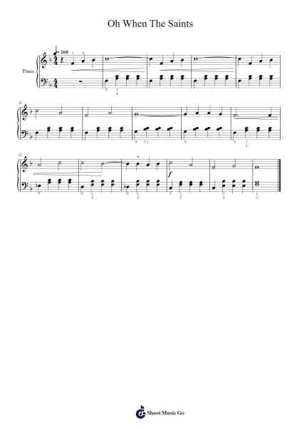 Oh When The Saints Sheet Music by cbochris-Arr.Northbeau