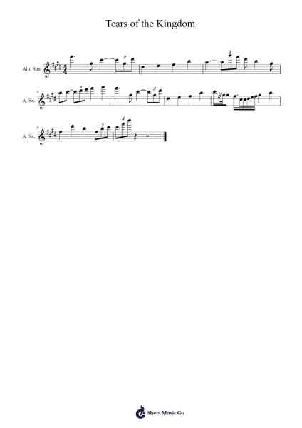Tears of the Kingdom Sheet Music by Manaka Kataoka-Arr.Lener