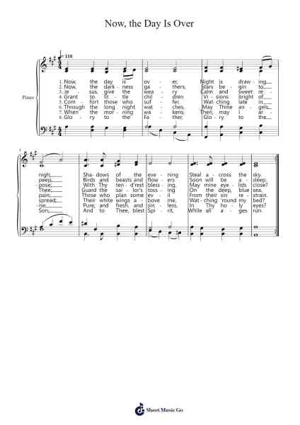 Now, the Day Is Over Sheet Music by Joseph Barnby-Arr.Wyattnix Abniel