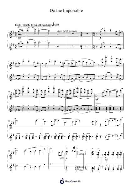 Do the Impossible Sheet Music by Lena Raine-Arr.Chilflower