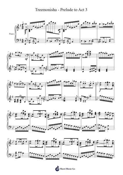 Treemonisha - Prelude to Act 3 Sheet Music by Scott Joplin-Arr.Larlice Hewphil