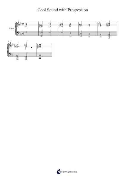 Cool Sound with Progression Sheet Music by Ben Mildenberger-Arr.Branlaine