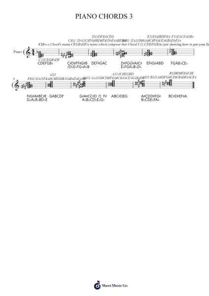 PIANO CHORDS 3 Sheet Music by Wenga Kyanga-Arr.Blycarr