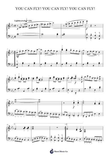 You Can Fly! You Can Fly! You Can Fly! Sheet Music by Sammy Fain-Arr.Mollwalsh Dinions