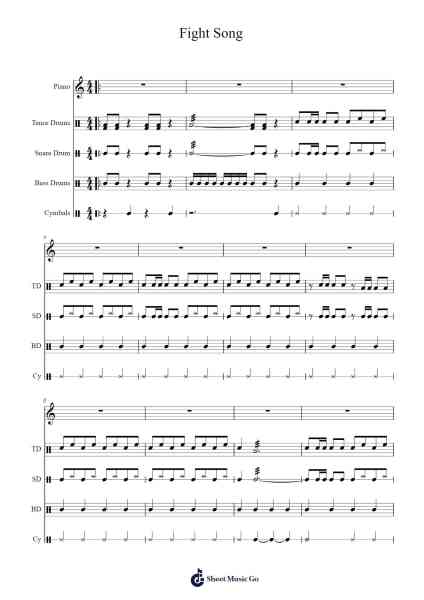 Fight Song Sheet Music by Ronold Keyelroy-Arr.Pennlyle Ferpkins