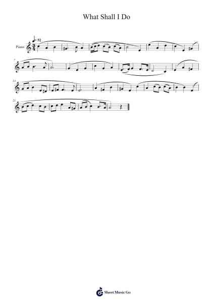 What Shall I Do Sheet Music by Harry Purcell-Arr.Danchloe