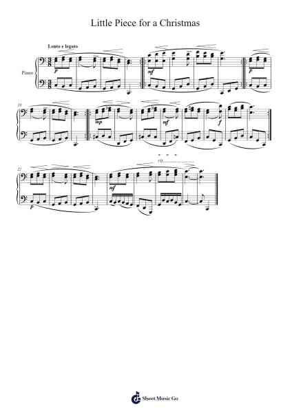 Little Piece for a Christmas Sheet Music by Francisco Javier Meca Guevara-Arr.Warges Morestone