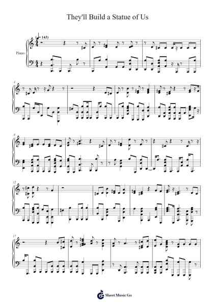 They'll Build a Statue of Us Sheet Music by Adriel Fair-Arr.Quinliet