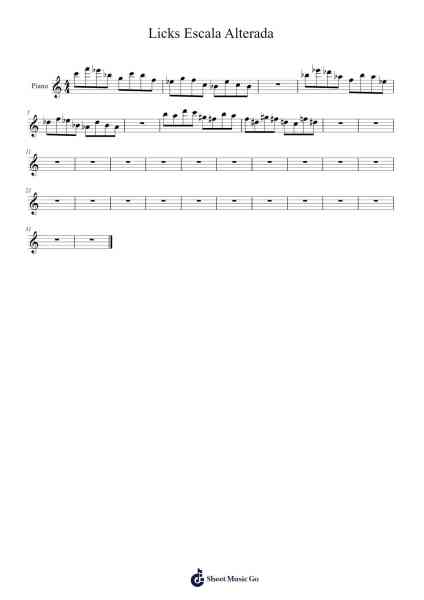 Licks Escala Alterada 楽譜 by Ignacio Graña-Arr.Jeffsey