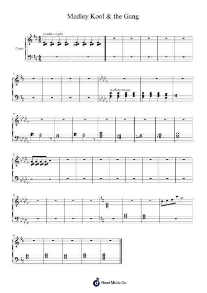 Medley Kool & the Gang Notenblatt von Kool & the Gang-Arr.Gemfoe Conchey