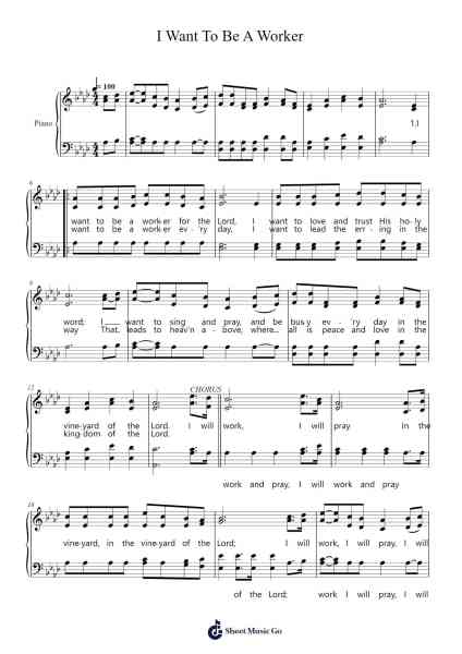 I Want To Be A Worker Sheet Music by Isaiah Baltzell-Arr.Stator