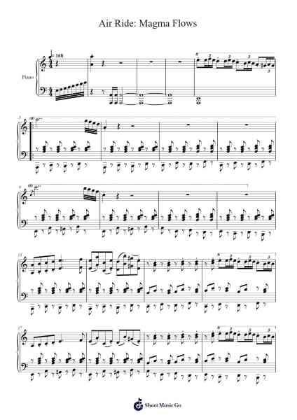 Air Ride: Magma Flows Sheet Music by Shogo Sakai-Arr.Fieldtein