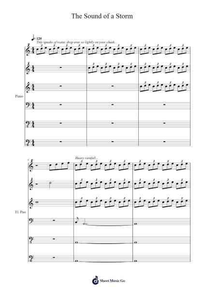 The Sound of a Storm Sheet Music by Chilcook Charmoll-Arr.Charfra Tesscer