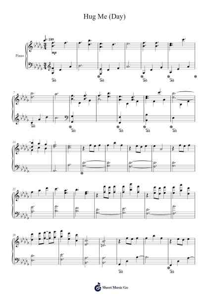 Hug Me (Day) Sheet Music by Nauts-Arr.Clairenor Jouvic