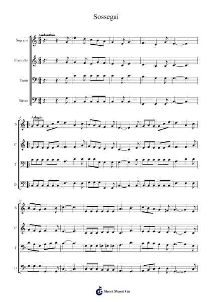 Sossegai Sheet Music by Chuab-Arr.Leethey Yvetteroll