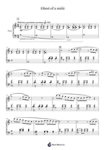 Ghost of a smile Sheet Music by EGOIST-Arr.Osbrow Joeholt