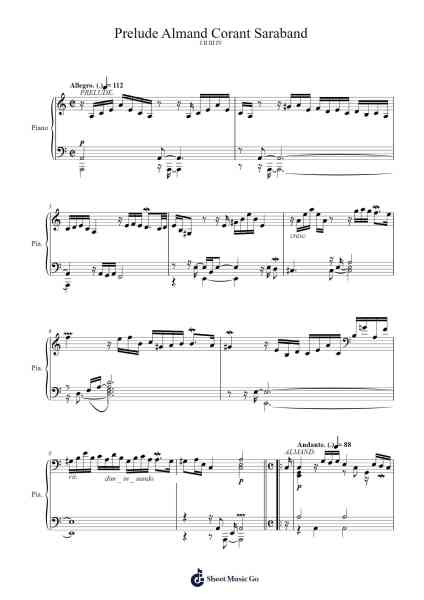 Suite No. 4 in A Minor, Z. 663 Sheet Music by Henry Purcell-Arr.Lawwald