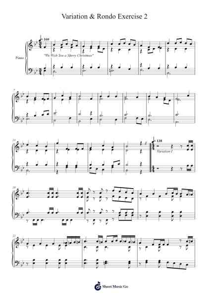 Variation & Rondo Exercise 2 Sheet Music by Wyldeyy Morton-Arr.Roysil