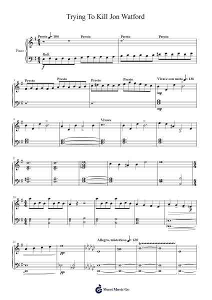 Trying To Kill Jon Watford 乐谱由 IEG - 编曲 Osrias Drewnia