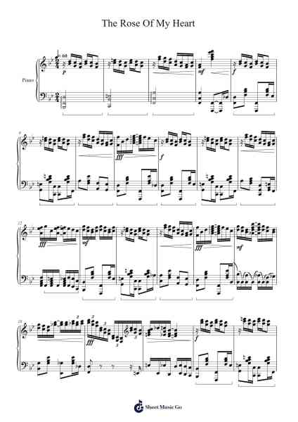 The Rose Of My Heart Sheet Music by Cameron Lee Simpson-Arr.Raemen