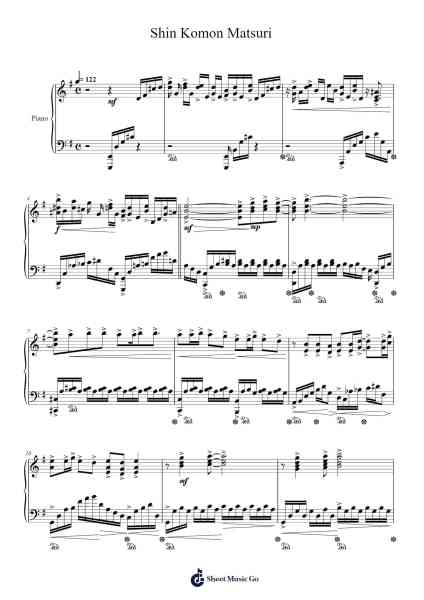 Shin Komon Matsuri Sheet Music by Leo Yagioka-Arr.Kerniei Judkell