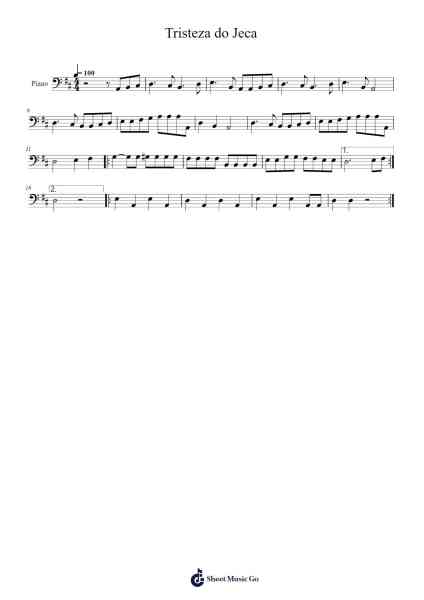 Tristeza do Jeca Sheet Music by -Arr.Rayward