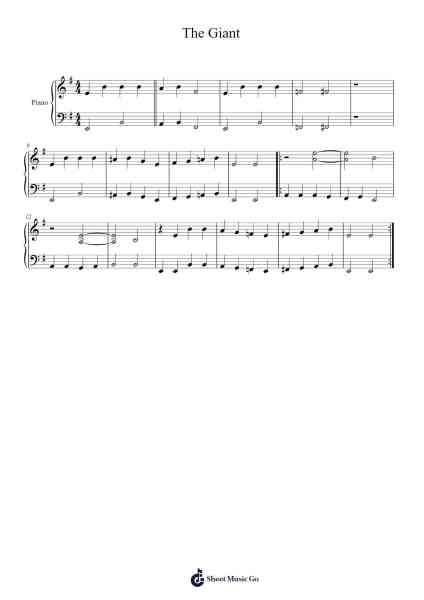 The Giant Sheet Music by Lajos Papp-Arr.Clifffitch