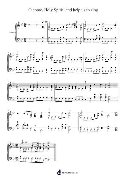 O Come, Holy Spirit Sheet Music by Isaac Watts-Arr.Leolop Faypys