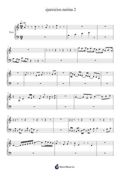 ejercicios nerina 2 Sheet Music by Leoter-Arr.Fanold Moulmar