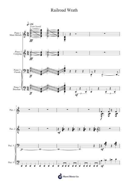 Railroad Wrath Sheet Music by Kristofer Maddigan-Arr.Humglas Leathus